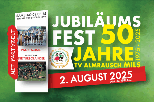 VVK Samstag 50 Jahre TV Almrausch Mils