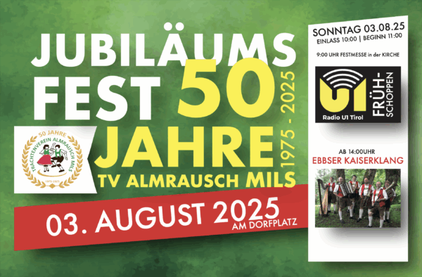 VVK Sonntag 50 Jahre TV Almrausch Mils